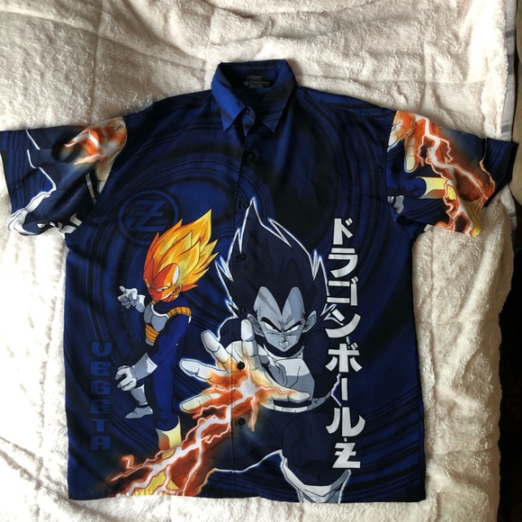 Vegeta button up shirt Clearance